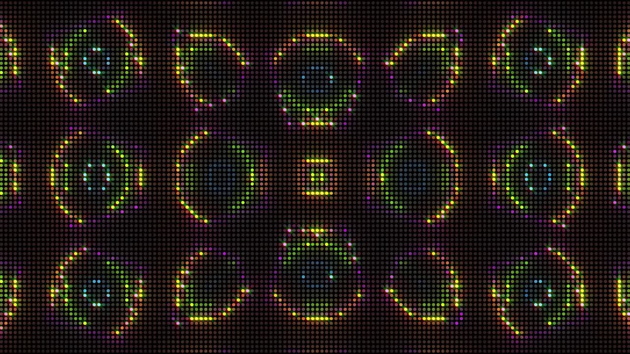 Abstract LED Display Patterns