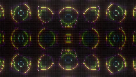 patrones de visualización de led abstractos