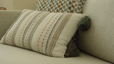 decorative pillows on a couch