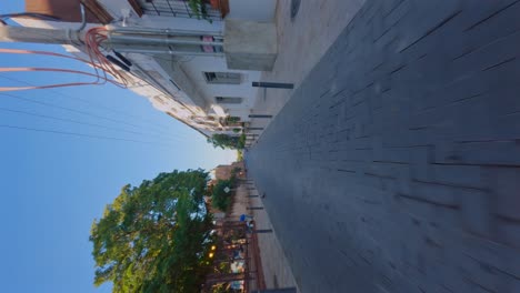 deserted padre billini road in colonial zone at santo domingo, dominican republic