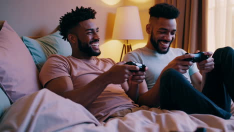 men playing video games