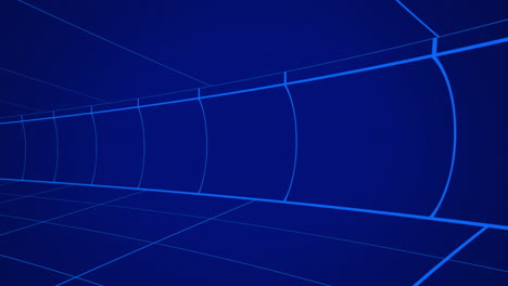 moving grid lines on blue background 4k