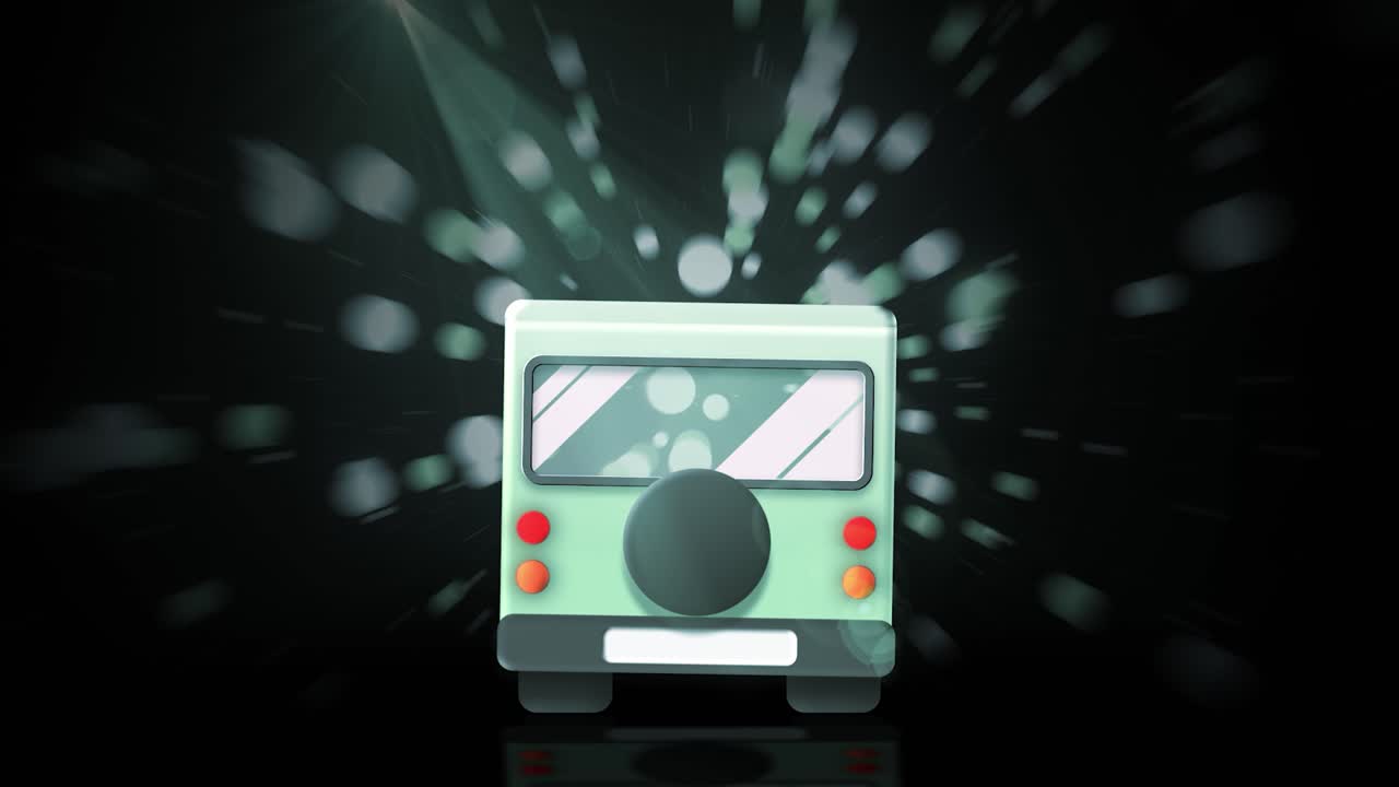 녹색 차가 도망치고 있습니다.