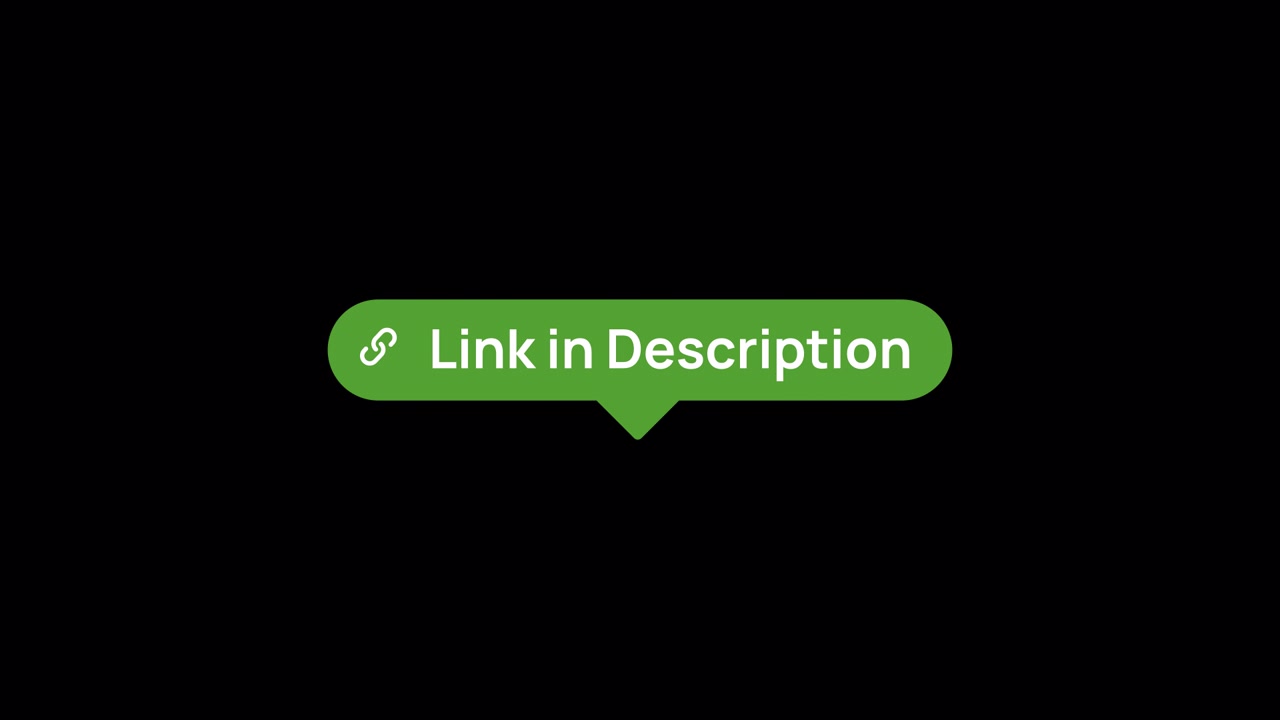 Green Link in Description Bubble Animation