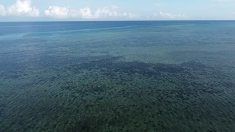 different shades of blue color on zanzibar island, indian ocean, africa