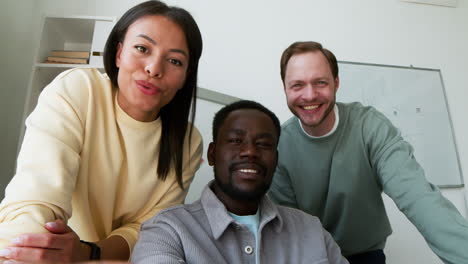 teacher and students in driving school