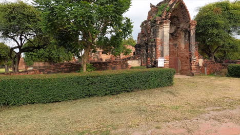 driving by old temples in amazing thailand