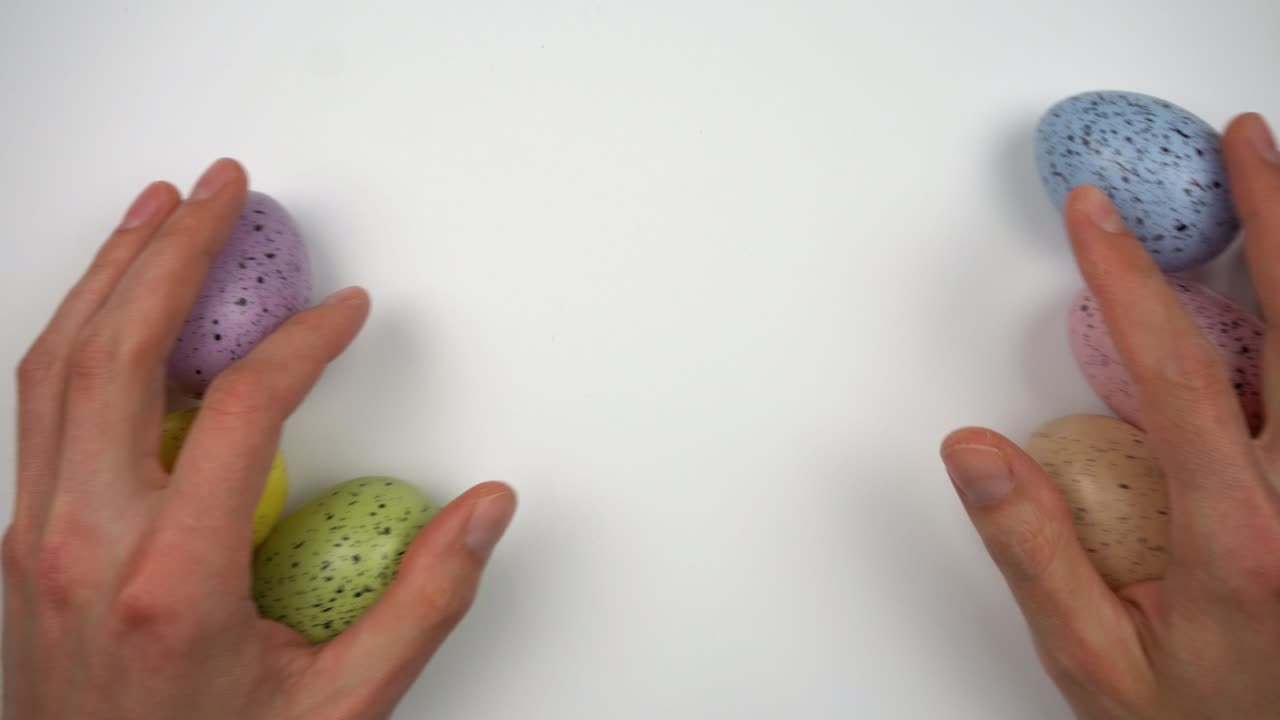 символ пасхи. красочные пасхальные яйца и праздник в каждом доме.