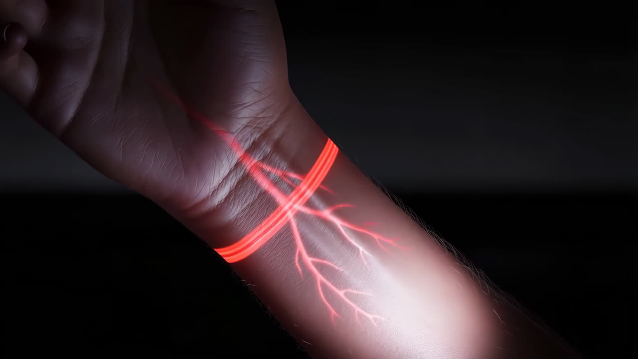 Visualization of veins in the wrist