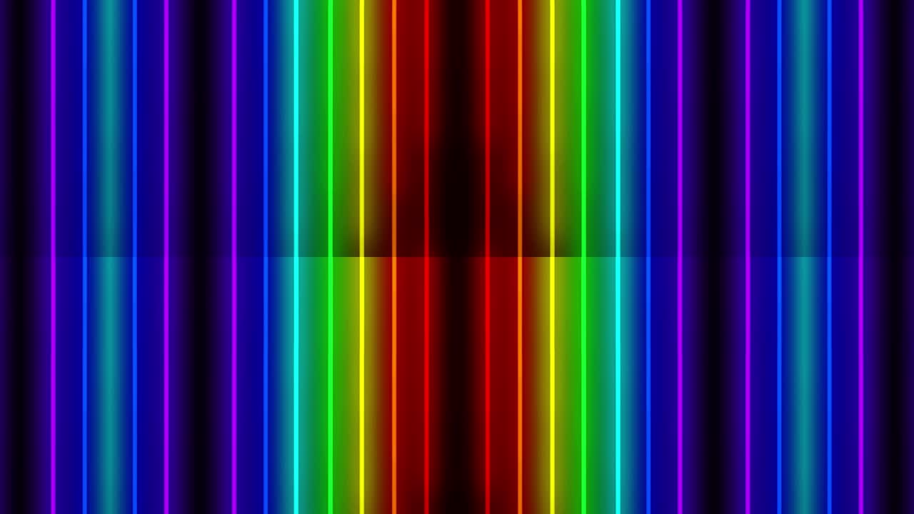 Neon line illumination animation motion graphics