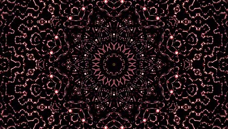 um belo caleidoscópio abstrato que brilha, uma luz radiante que regula os movimentos sutis