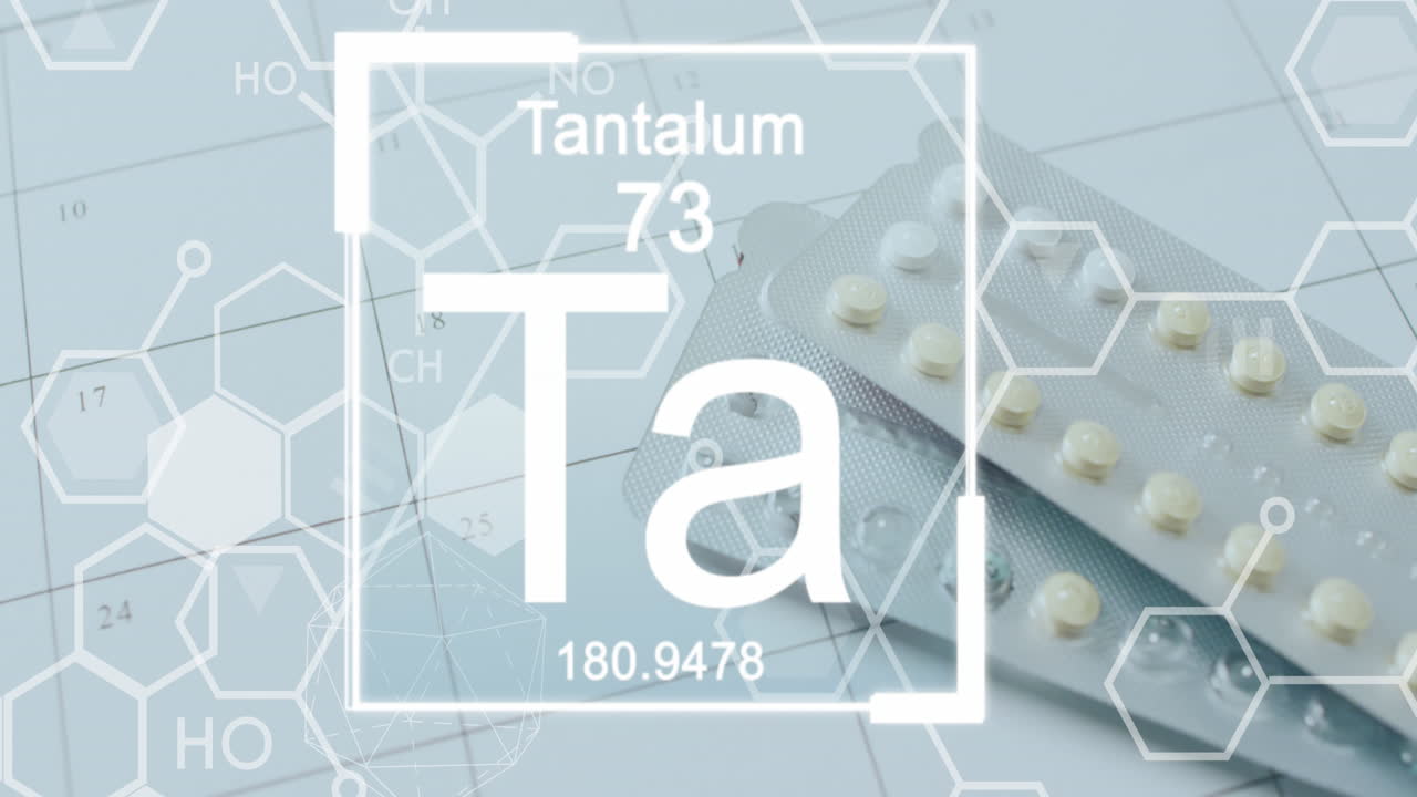 dna 스트랜드 다이어그램의 애니메이션과 데이터 처리는 알약을 통해