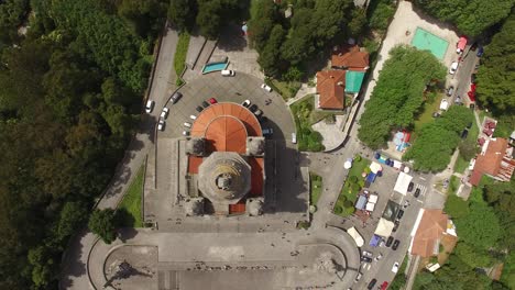 Hilltop-neo-byzantine-Santa-Luzia-Sanctuary,-Viana-do-Castelo,-Norte-Region,-Portugal