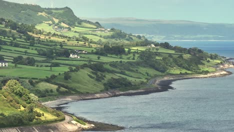 the antrim coast road in northern ireland