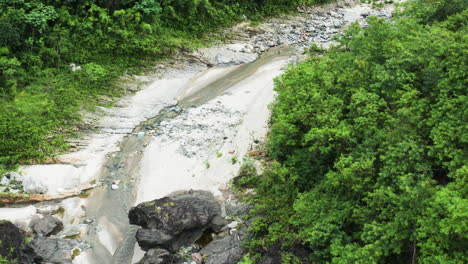 Nizao-River-And-Tropical-Forest-In-Dominican-Republic---aerial-drone-shot