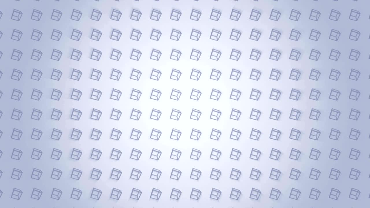 Geometric cube pattern. Cube dancing. Business symbol loop animation. Business network design.