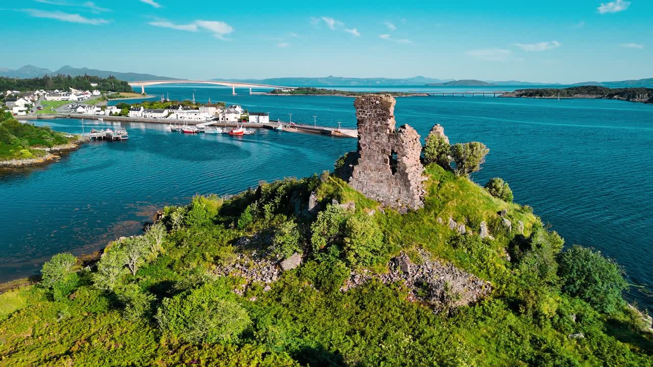 Scenic View of Eilean Donan Castle in Scotland