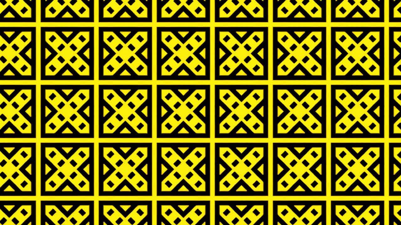 patrón de color geométrico tradicional abstracto único