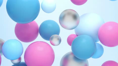 abstract colorful floating spheres