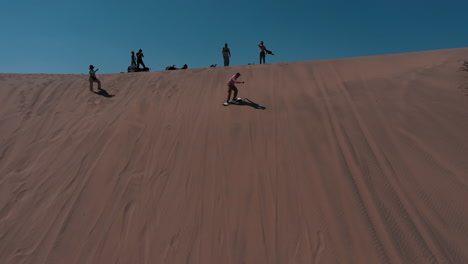 huacachina, perú, desierto, drone aéreo