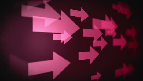 video of multiple pink arrows