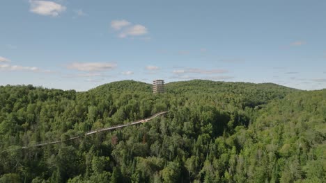 Beautiful-wooden-tower-hiking-trail