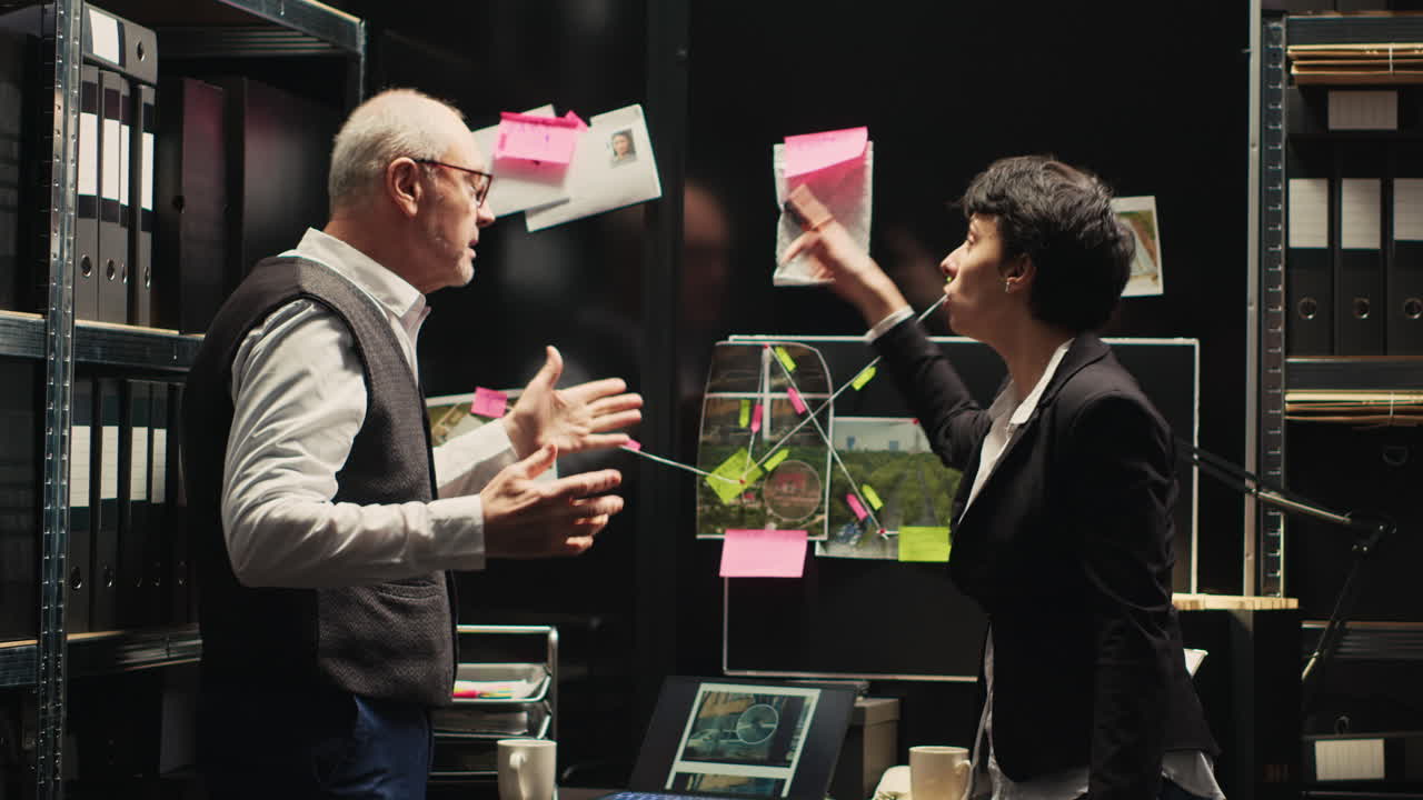 Detectives Investigating Crime Scene