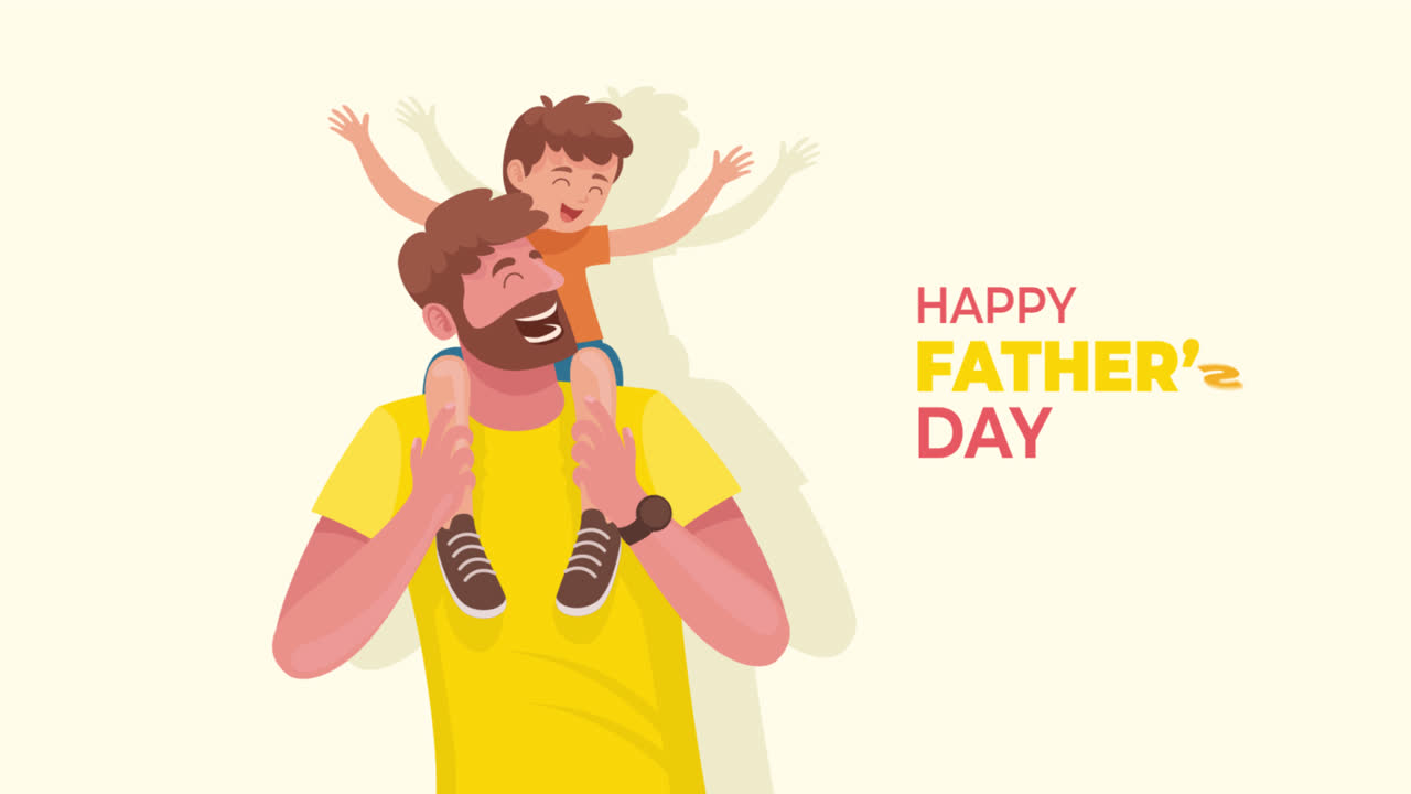 Happy Father's Day Illustration