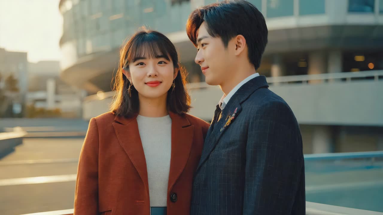 Portrait of a Stylish Couple in the City