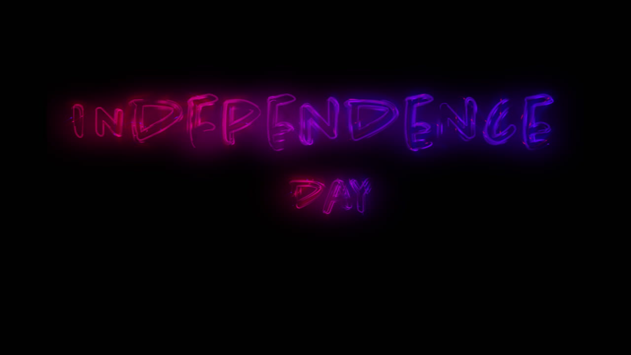 Independence day text 4k