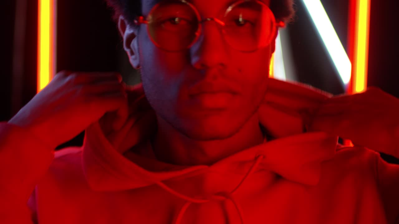 Hooded Young Man Portrait