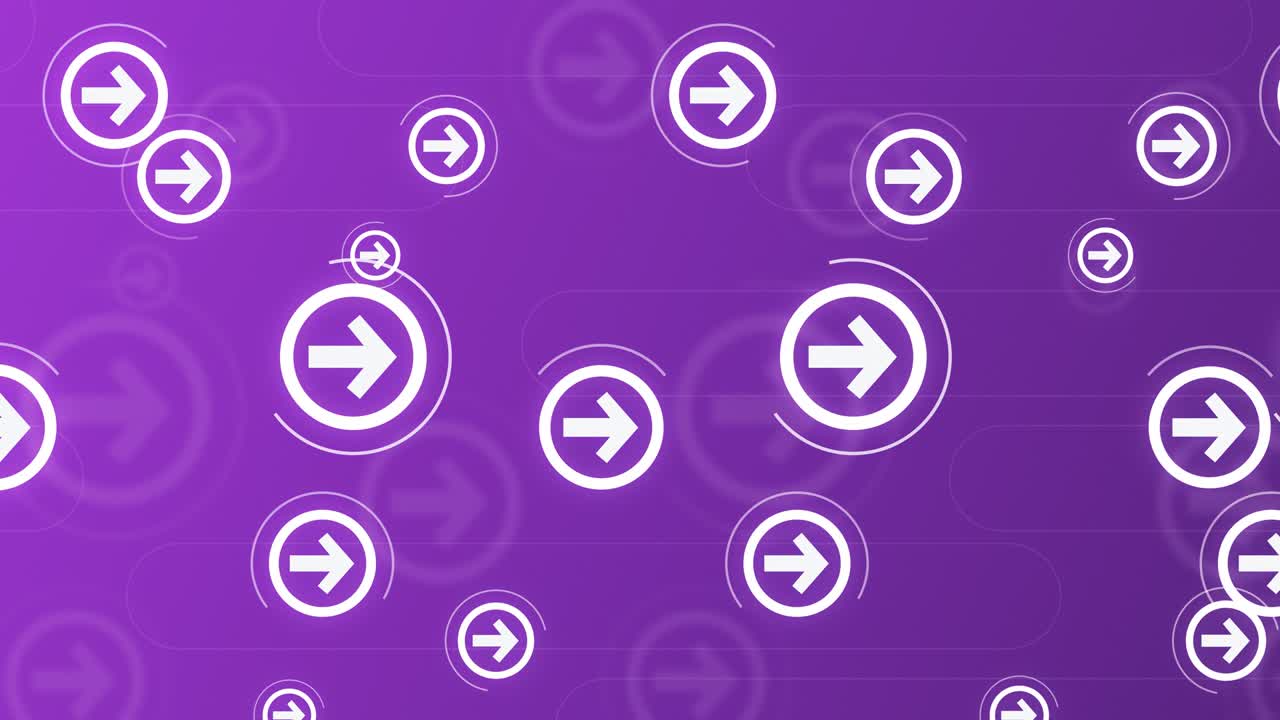 las flechas circulares de fondo. abstracto limpio, simple y brillante animación de fondo. hermoso diseño de movimiento. los conceptos de negocios, finanzas, tecnología, futurista, internet, datos, fibra óptica, velocidad, inalámbrico, web, móvil, sin costuras, loopable