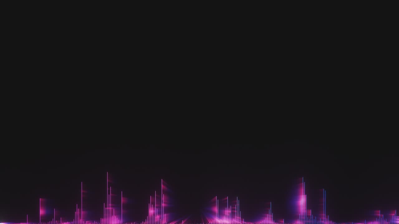 Audio Spectrum. Audio Visualizer. Soundwave effect. music visualizer background. colorful audio equalizer. abstract waveform audio background.