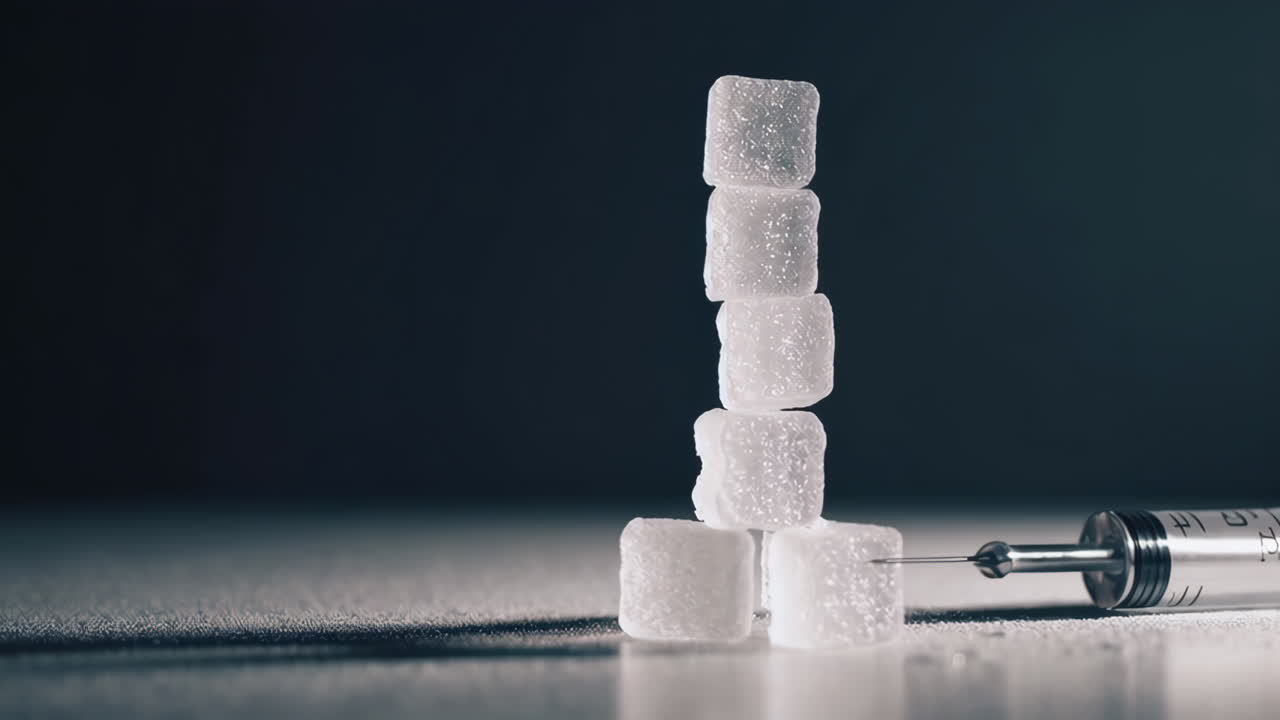 Sugar Cubes and Syringe - a Visual Metaphor