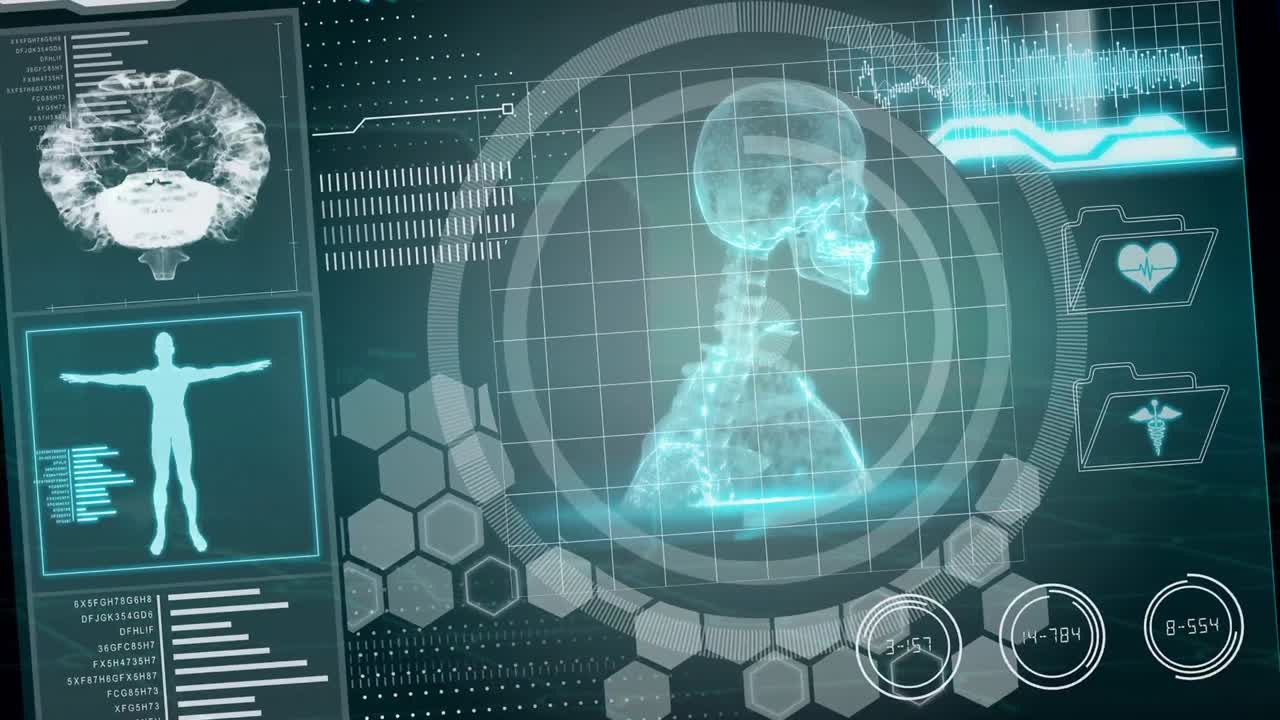 animación del procesamiento de datos sobre cuadrados