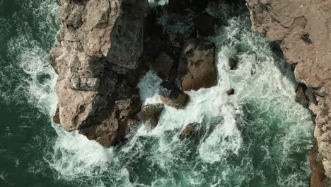 Limpio-No-Contaminado-Océano-Mar-Agua-Aéreo-Drone-Parte-Superior