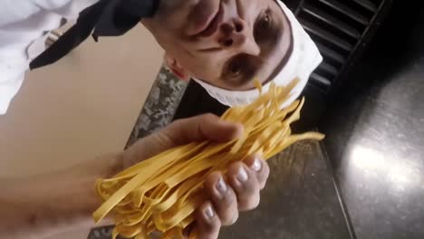 male chef preparing food