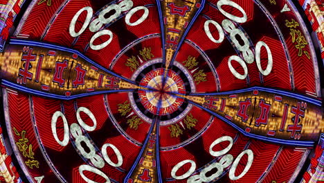 tokyo japan neon city billboards and lights made into hypnotic abstract pattern