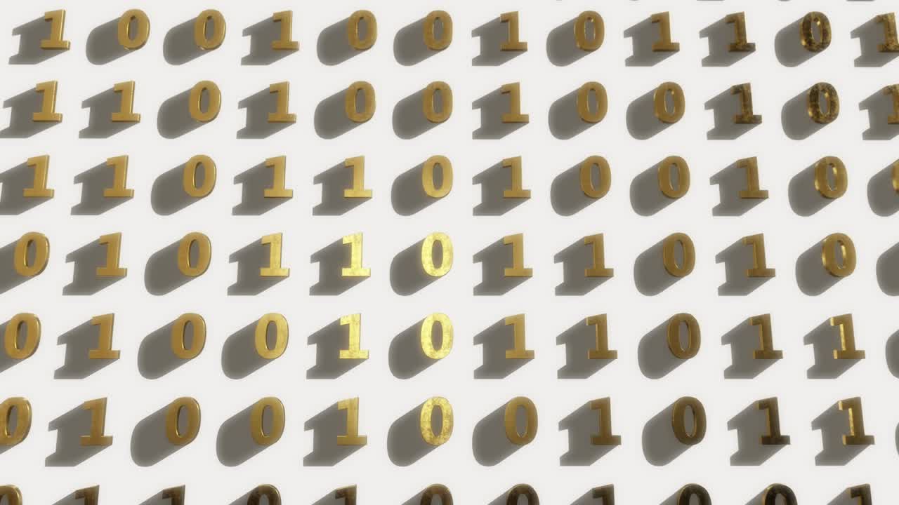 Golden Digital Binary Code