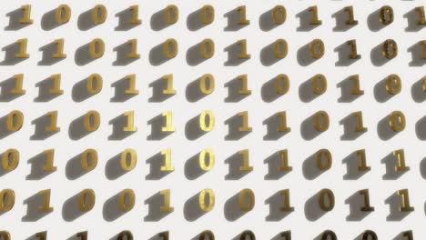 golden digital binary code