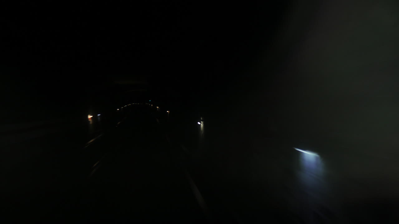 Timelapse of traveling by underground train