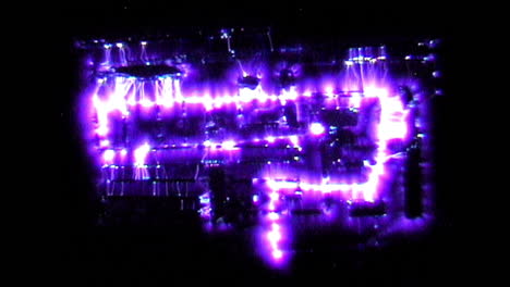 fotografía kirlian de descarga electromagnética de un circuito