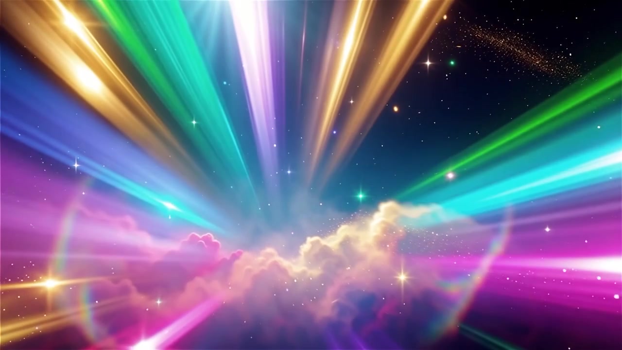Christian Heavenly Light Worship Background
