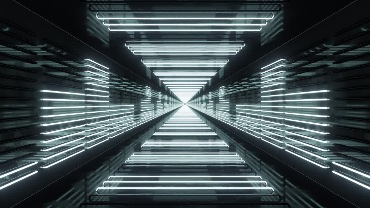 túnel de bucle con ecualizador de neón