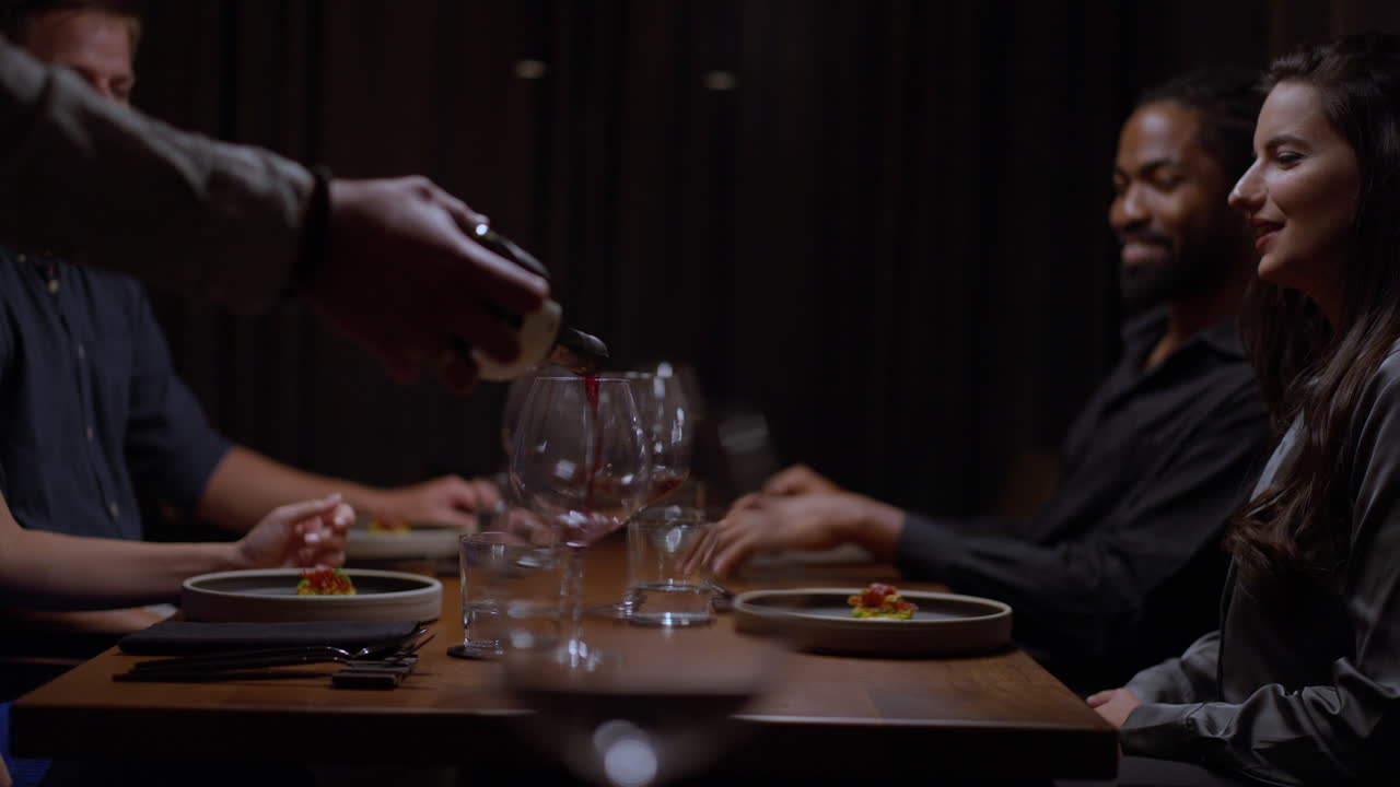 People dining in a restaurant
