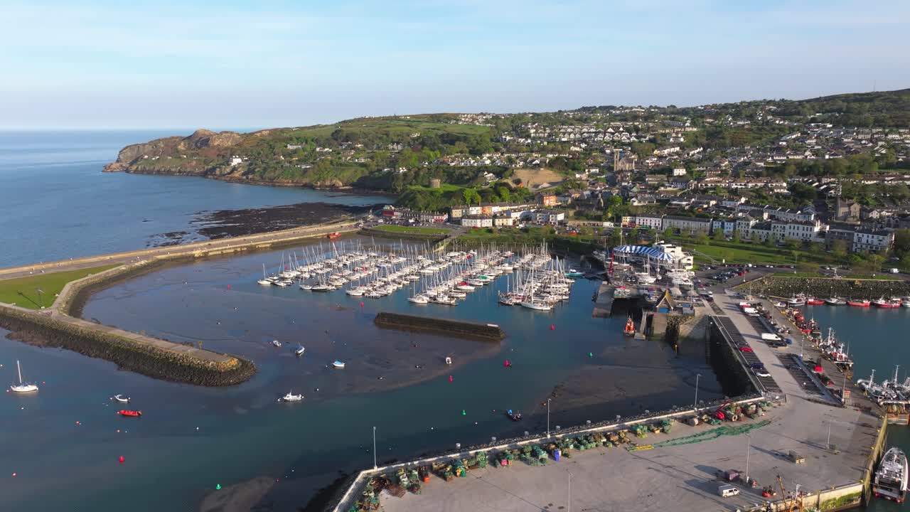 Howth Pier - 4K Cinematic Drone Footage during sunset - Co.Dublin - Ireland 05.08