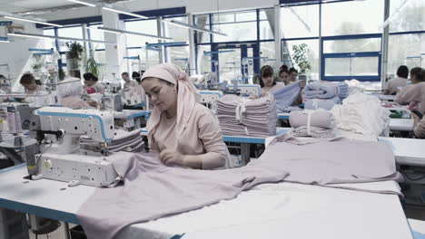 women working in a clothing factory