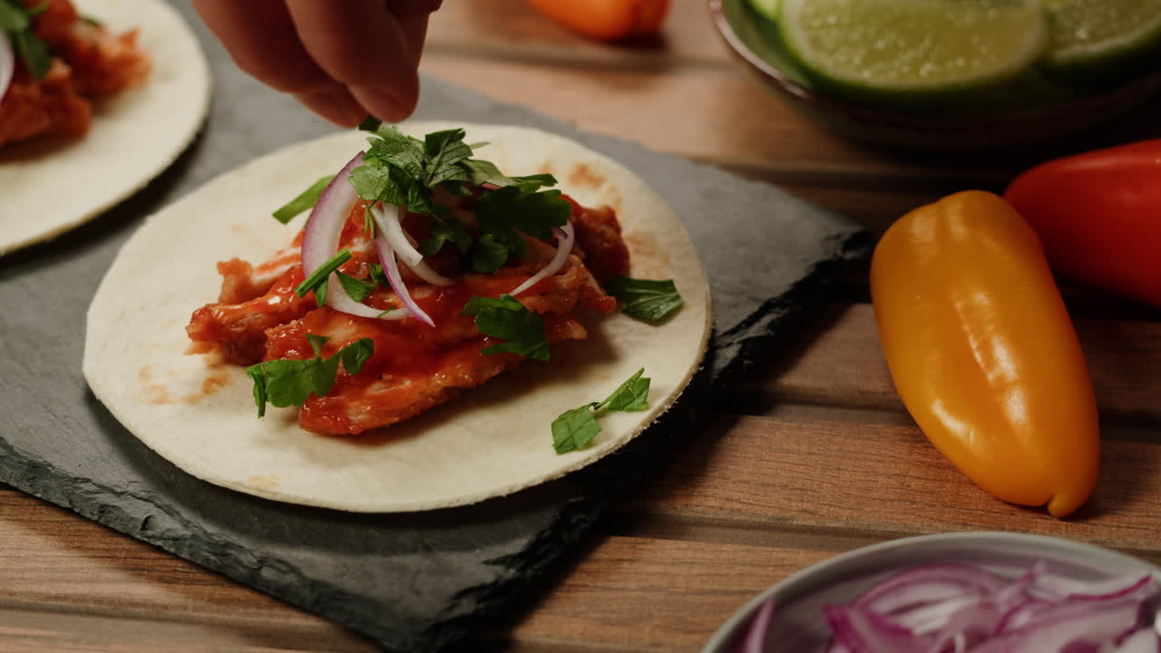 Preparing Delicious Chicken Tacos
