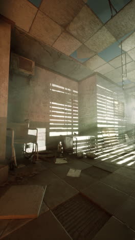 abandoned hospital room