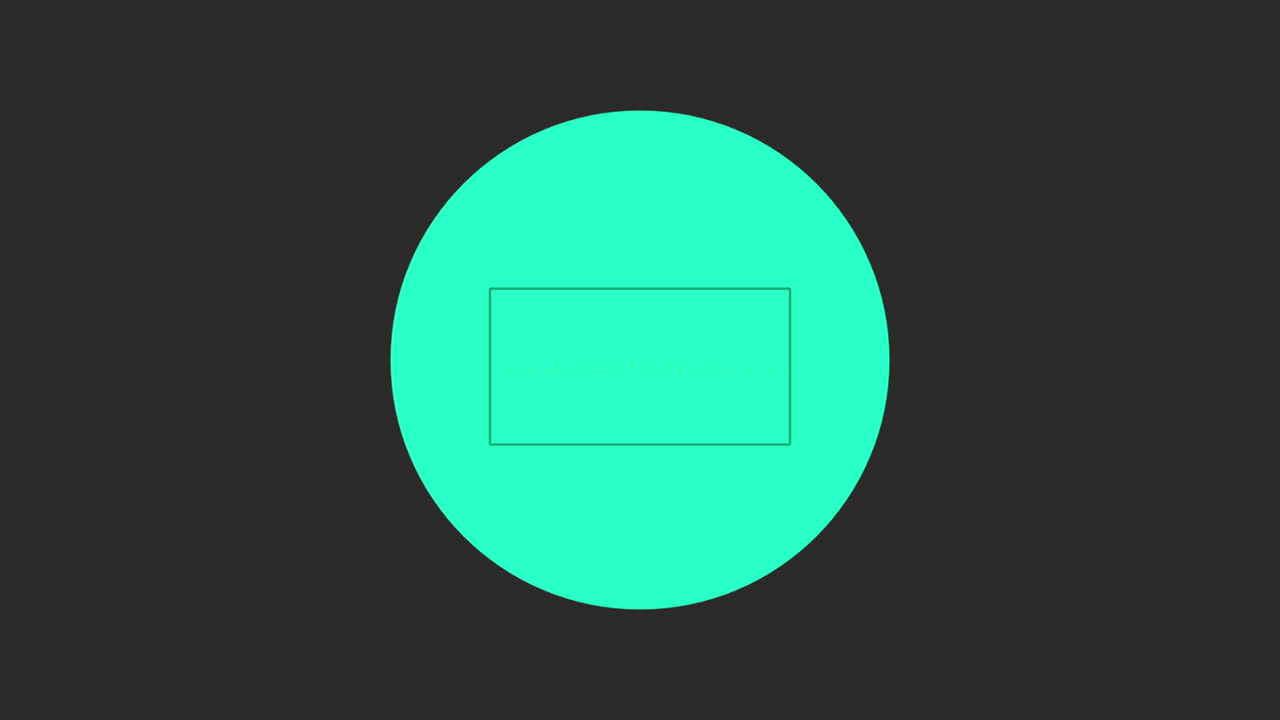 검은색 모던 그라디언트에 초록색 원을 가진 새해 축하 문자